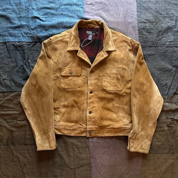 90s 빈티지 폴로 랄프로렌 덩가리 스웨이드 자켓 rrl