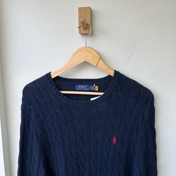 15349 - 폴로 랄프로렌 네이비 케이블 니트