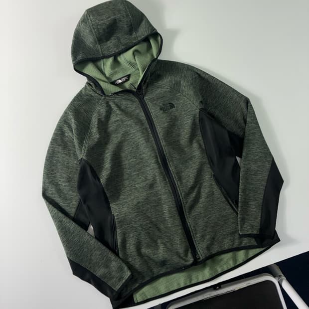 The northface 노스페이스 arcata 그린 후드 플리스 자켓