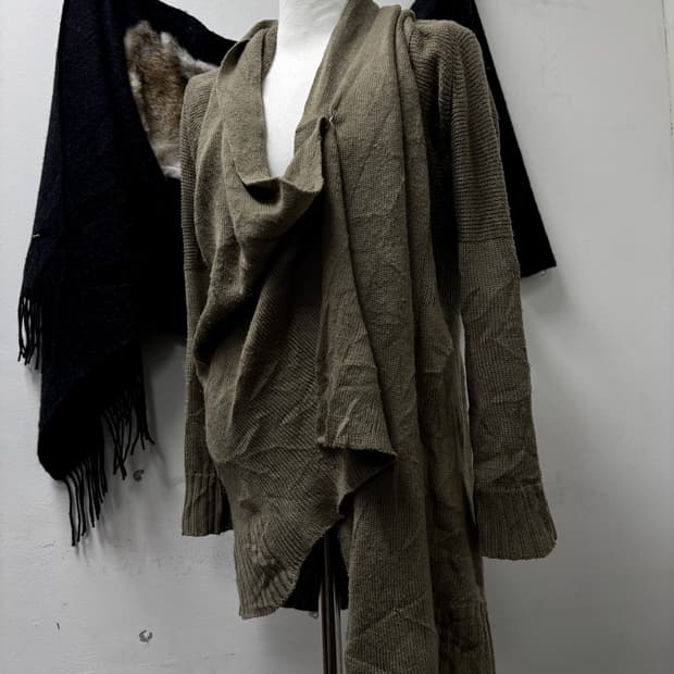 “Vintage” Draped Cardigan
