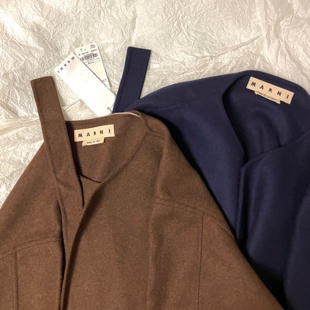 (46) 마르니 16AW 기모노 자켓 브라운