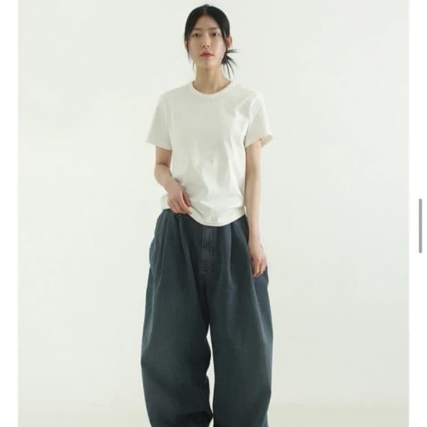 로컬맨션 벌룬핏 밴딩 데님 팬츠