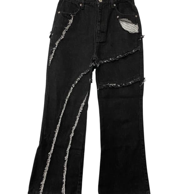 앤더슨벨 패턴 데님팬츠 (XS)