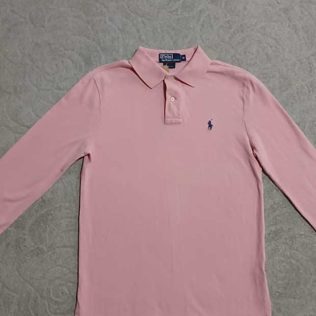 폴로 랄프로렌 핑크 긴팔 카라티 M