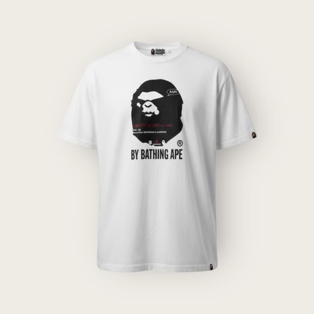 L/ 베이프 30주년 레터링 프린팅 반팔