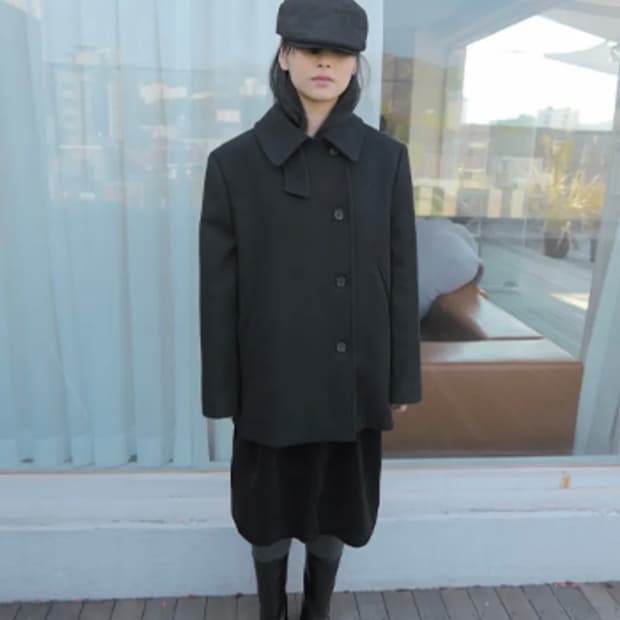 애프터먼데이 half single pea coat