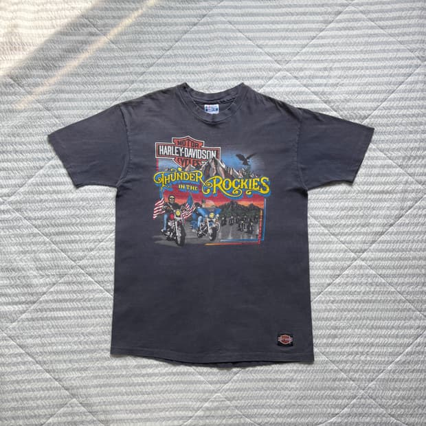 80s 빈티지 할리데이비슨 티셔츠