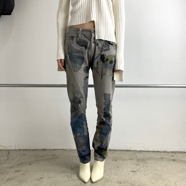 요지 야마모토 Y's 패턴 코튼 팬츠