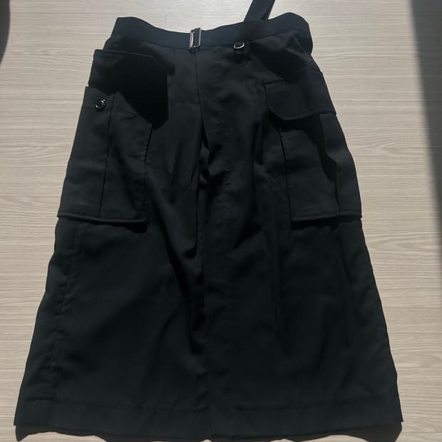 린더 밀리터리 레이어드 스커트