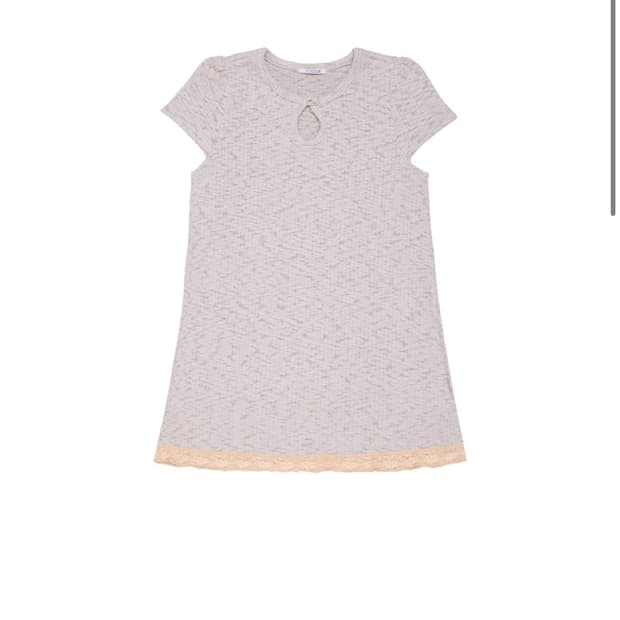 콜로신스 WEIRD DROP TOP DRESS LIGHT GRAY