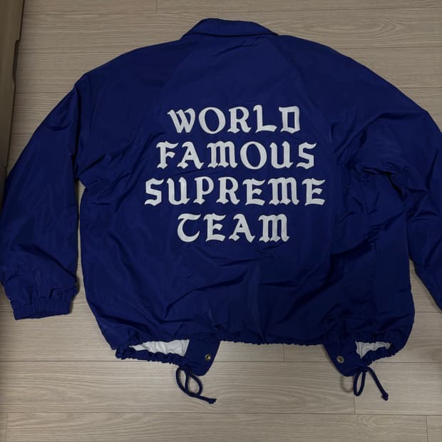 [L] 슈프림 월드 페이머스 코치 자켓 올드 잉글리쉬