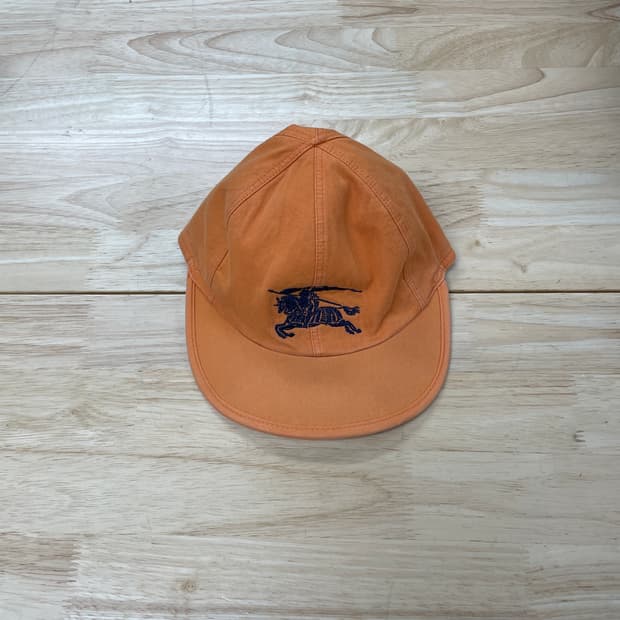 버버리 오렌지 볼캡 52(W)