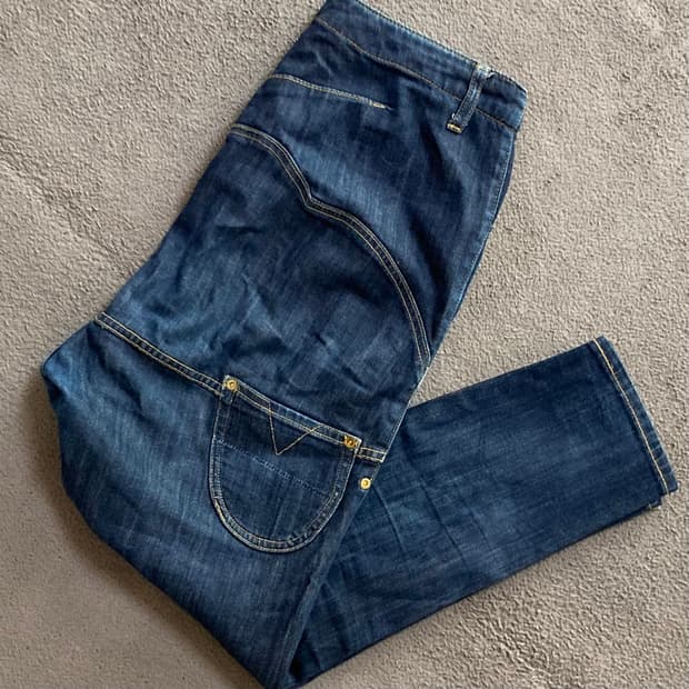 메르시보꾸 사루엘 데님팬츠 