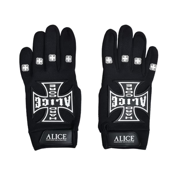 엘리스 할리우드 모토 꾸뛰르 글러브 검흰