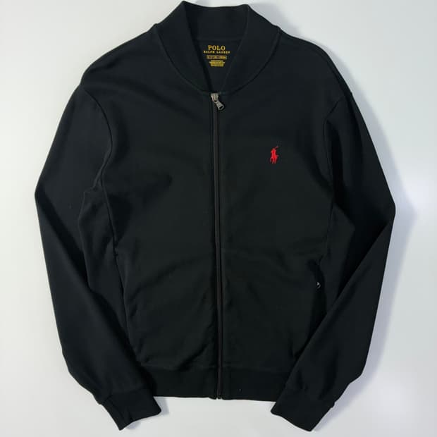Polo 폴로 랄프로렌 퍼포먼스 블랙 코튼 집업 자켓