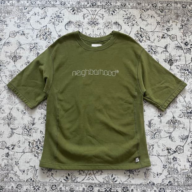 네이버후드 90s 스웻 반팔 맨투맨
