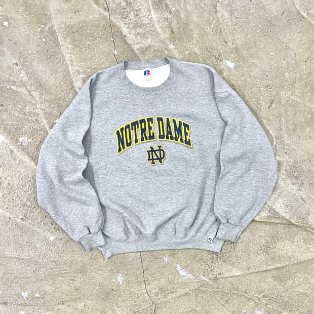 90's 노터데임 대학 스웻셔츠 XL