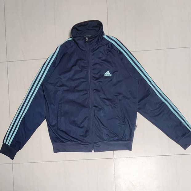 아디다스 빈티지 민트 네이비 져지