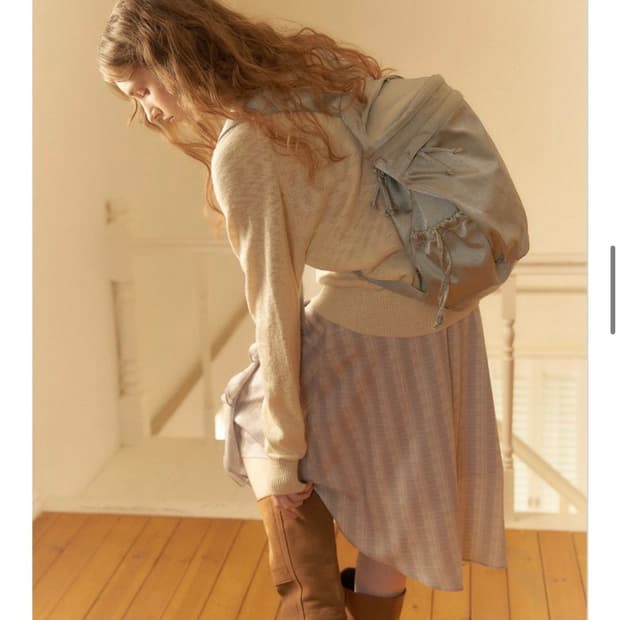 아우로 Ballet backpack 발렛 백팩 페일 블루