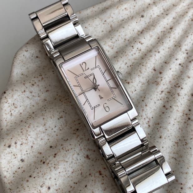 Seiko 세이코 lk 루키아 스퀘어 쿼츠 핑크