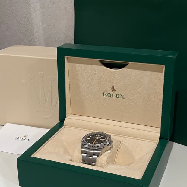 롤렉스 익스플로러 II 블랙 오이스터 스틸 42mm