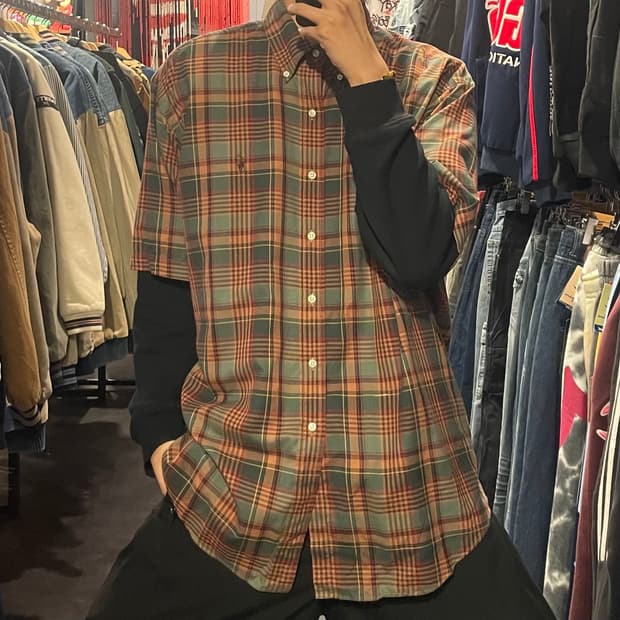 [IM] polo 폴로 체크 반팔셔츠