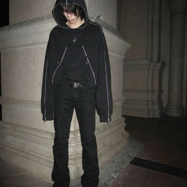 써저리 25ss 멀티 지퍼 해채주의 집업 후디