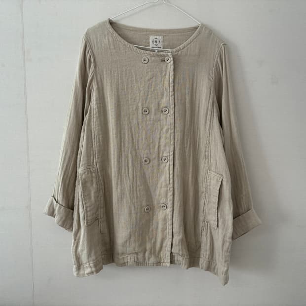 사만사모스 린넨 자켓+후드아우터