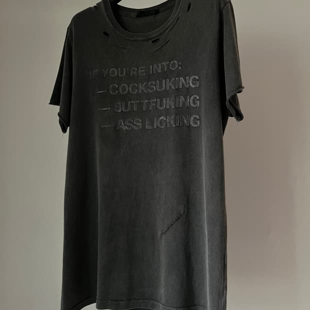 RICO Skull Printed&Damaged Cutsew 