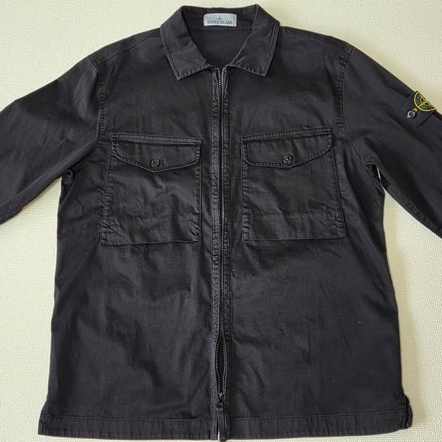 25ss 신형스톤아일랜드 오가닉 스트레치코튼 오버셔츠M