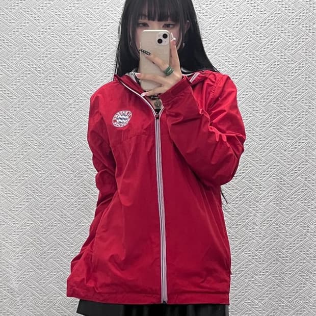 아디다스 바이에른 뮌헨 축구 풋볼 바람막이 자켓 100 C10174