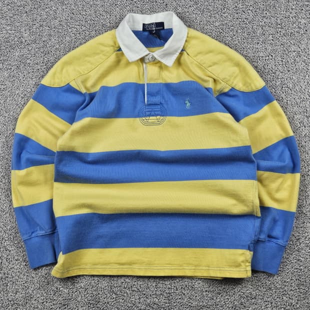 폴로랄프로렌 스트라이프 패턴 럭비 티셔츠 ( M ) / 10159