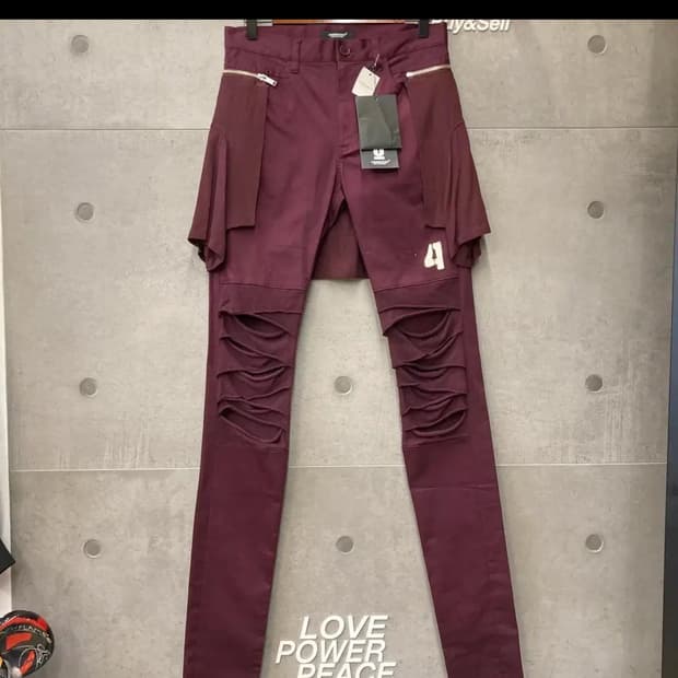 #2 언더커버 셔츠 레이어드 무릎절개 슬림팬츠ucw4518-E011308