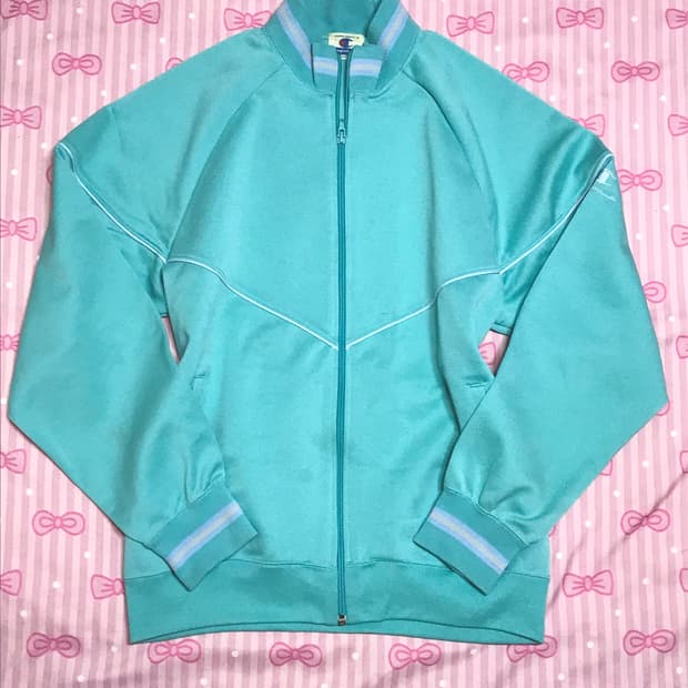 챔피언 민트 트랙 자켓 져지