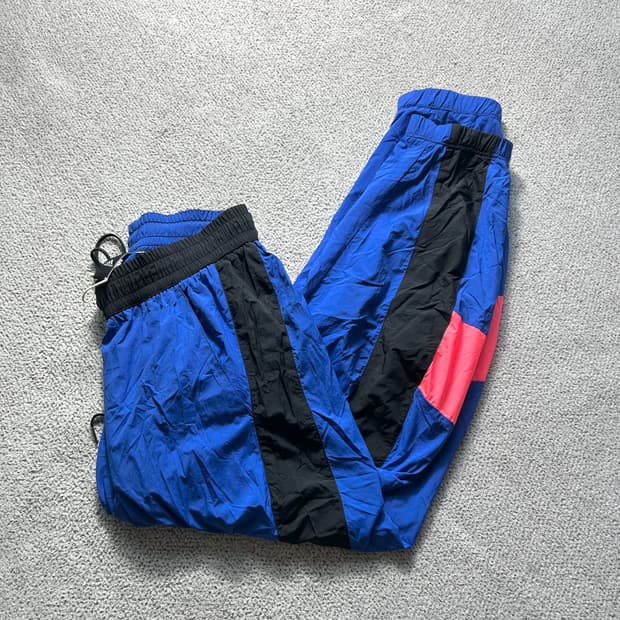 아디다스 M URBAN WV PANT XL 블루/블랙/핑크