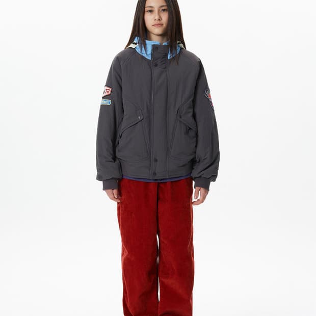 SUNLOVE 선러브 패치 디테일 패딩 자켓