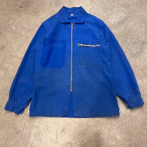 프렌치 블루 워크 자켓