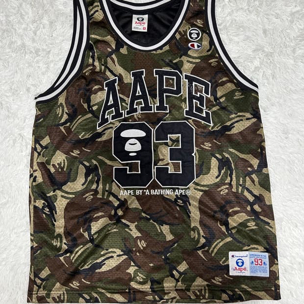 에이프(AAPE) X 챔피온 매쉬 카모 나시티(M)
