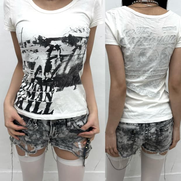 DETAIL print slim fit top   