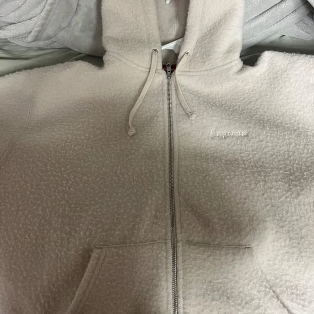 슈프림 필드 후드집업 스웨트셔츠 스톤