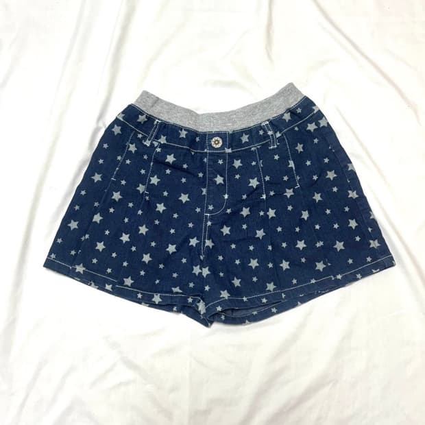 모리걸 별 청반바지