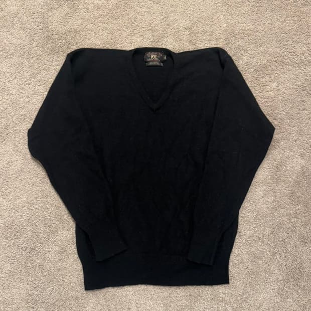 RRL 더블알엘 브이넥 니트 스웨터