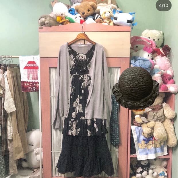 카모메산장 페어리 블랙소르베 코디셋