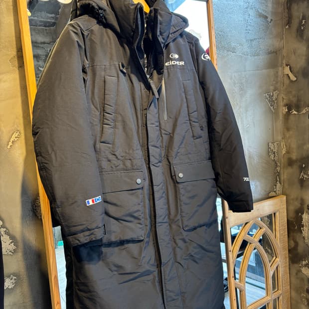 아이더 블랙 롱 패딩 S