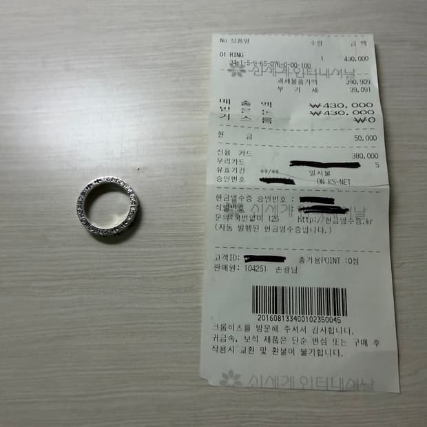 [us10] 크롬하츠 포에버 링 반지 6미리