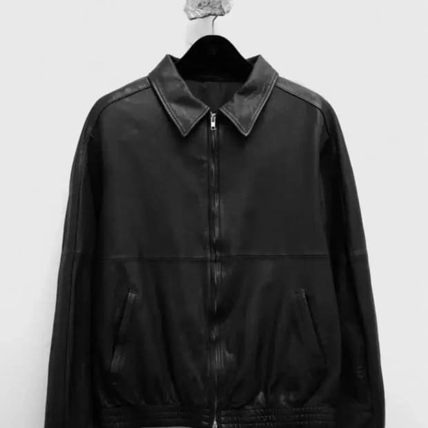 유스 레더 블루종 L