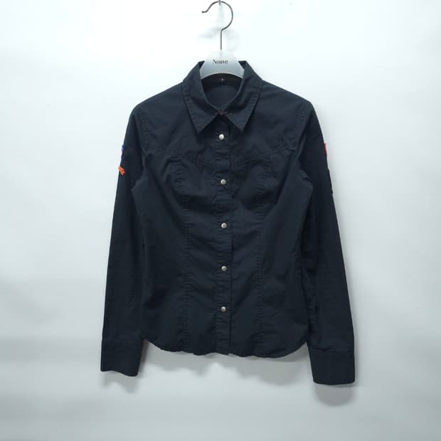 질스튜어트 밀리터리와펜 블랙셔츠 ( 여성S )