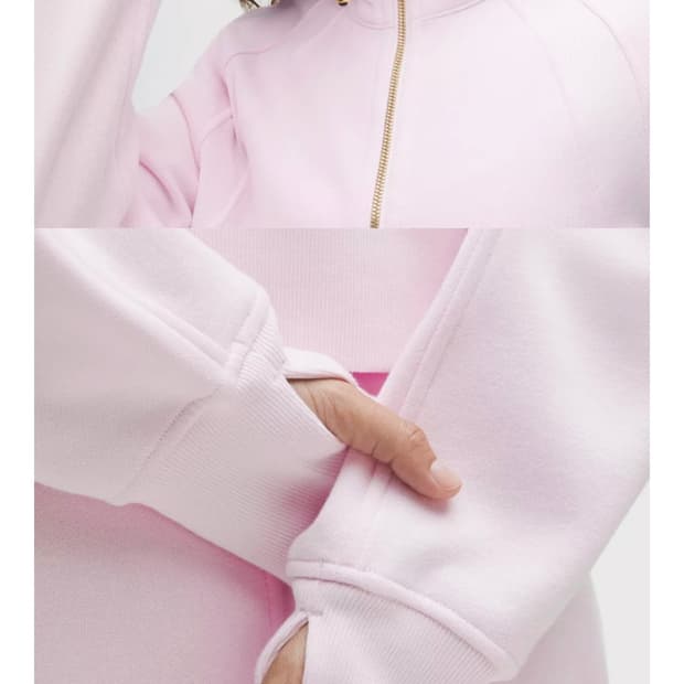 (새상품) 룰루레몬 스쿠바 오버사이즈 퍼널넥 딸기우유