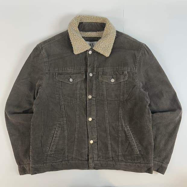 아르마니  코듀로이 쉐르파 트러커자켓 M