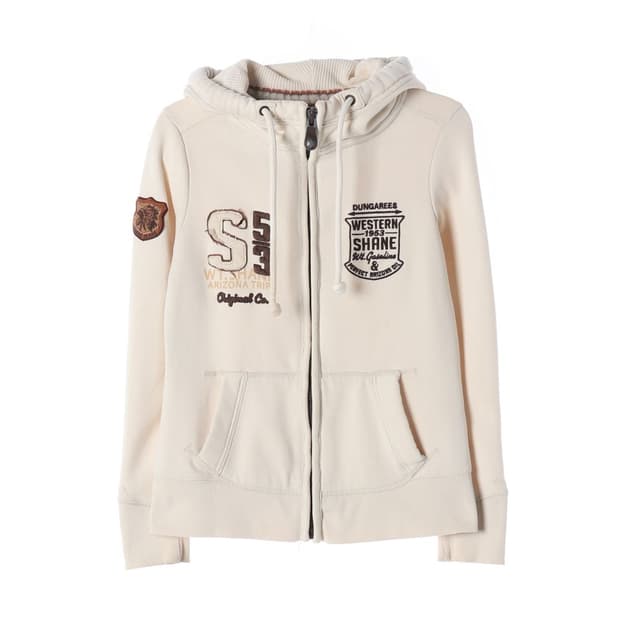 셰인진 레트로 패치워크 후드 집업 FS